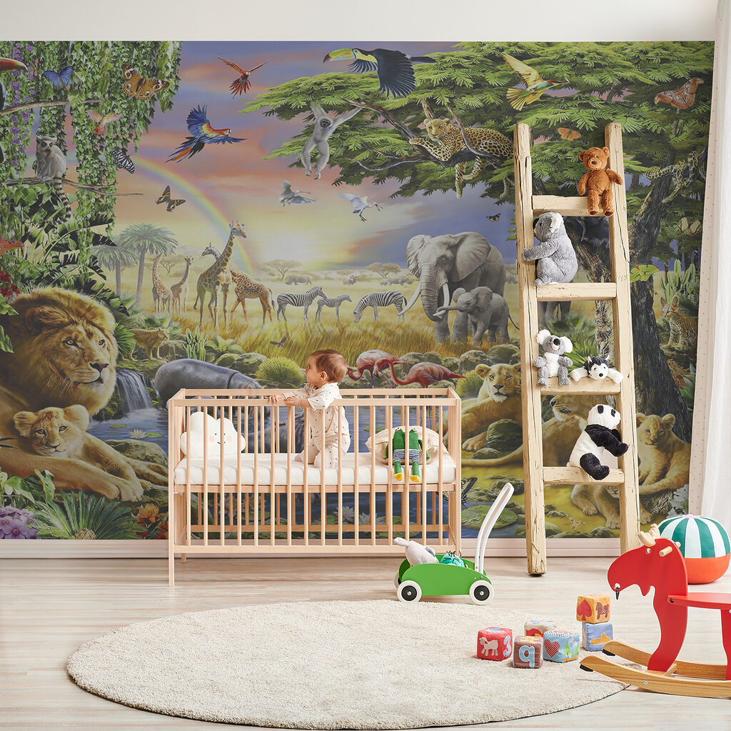 Dieren rond een junglepoel — interieur 11