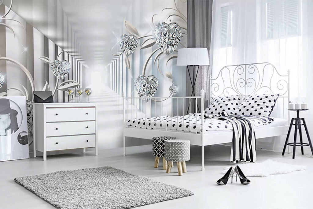 Fonkelende bollen in zuilengang — interieur 2
