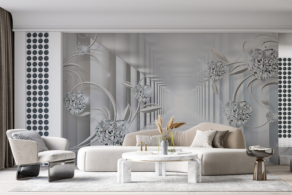 Fonkelende bollen in zuilengang — interieur 12