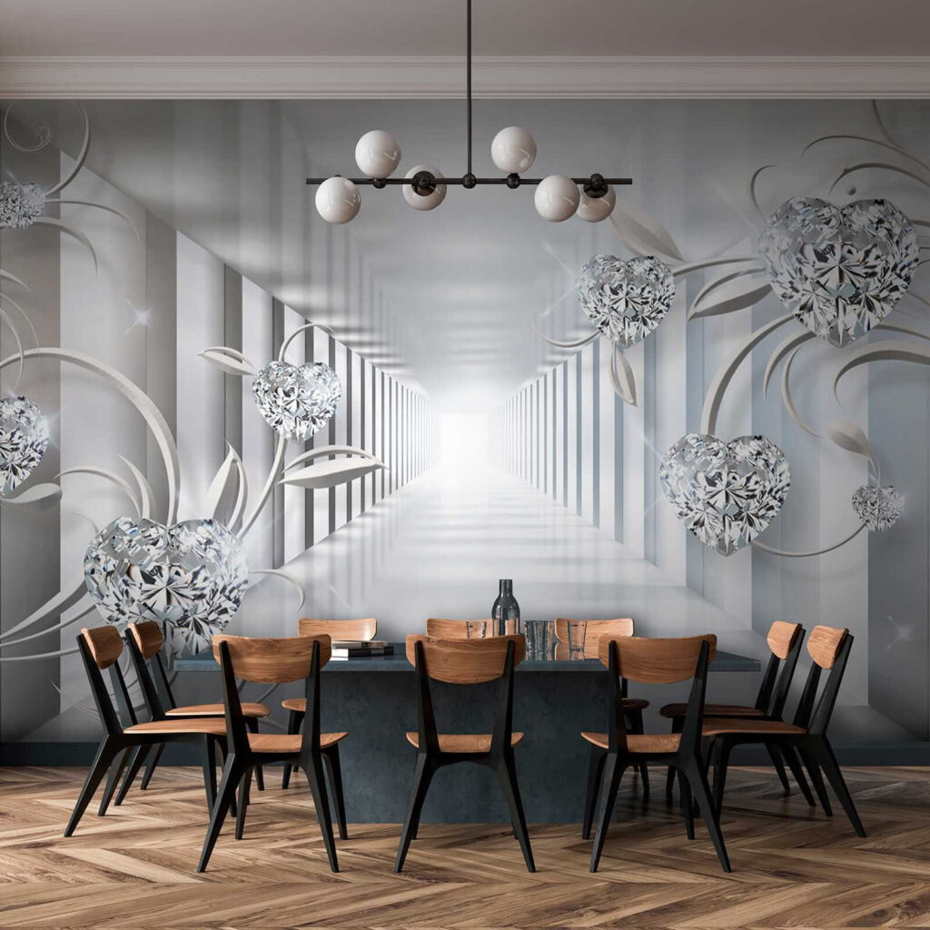 Fonkelende bollen in zuilengang — interieur 10