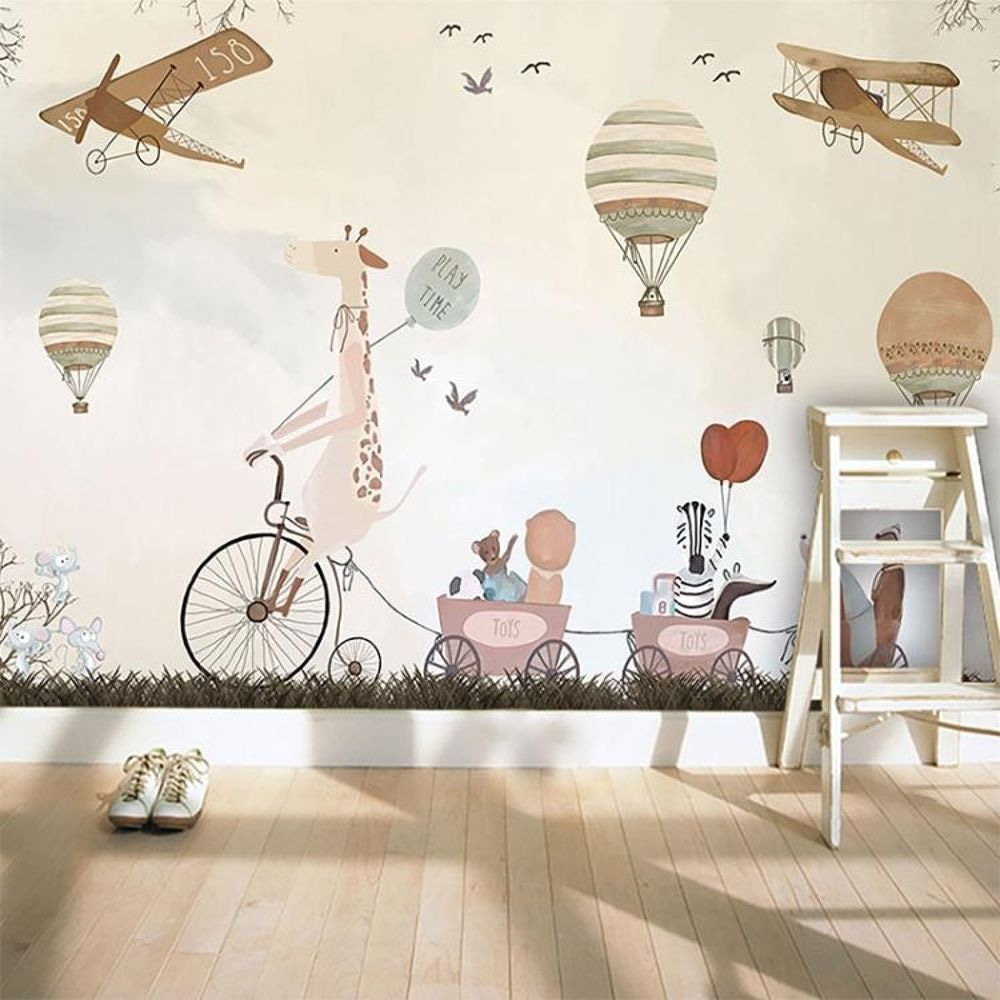 Dieren op avontuurlijke luchtreis — interieur 2