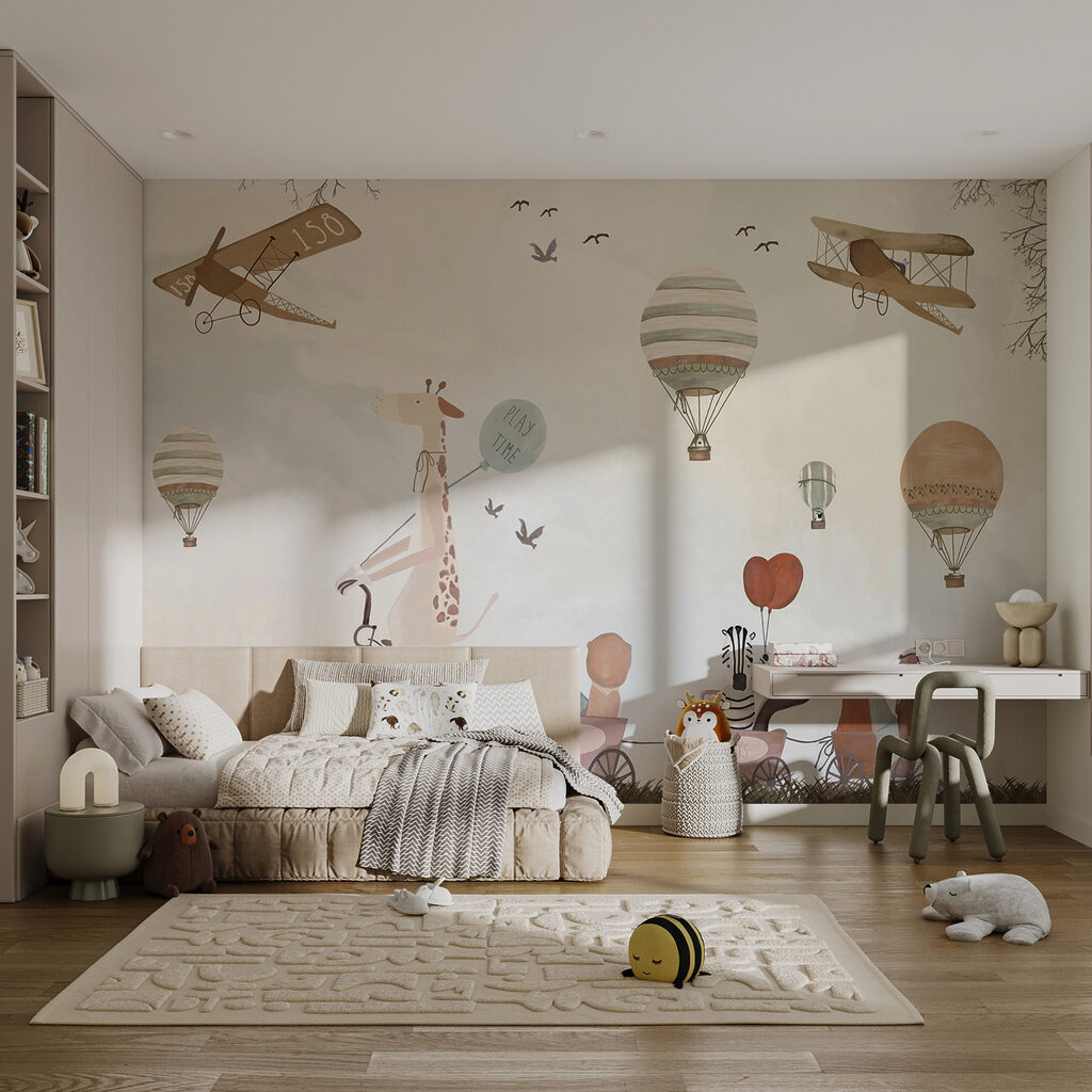 Dieren op avontuurlijke luchtreis — interieur 11