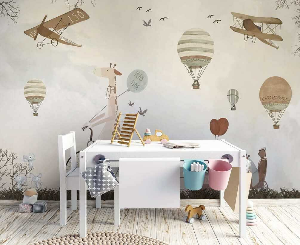 Dieren op avontuurlijke luchtreis — interieur 5