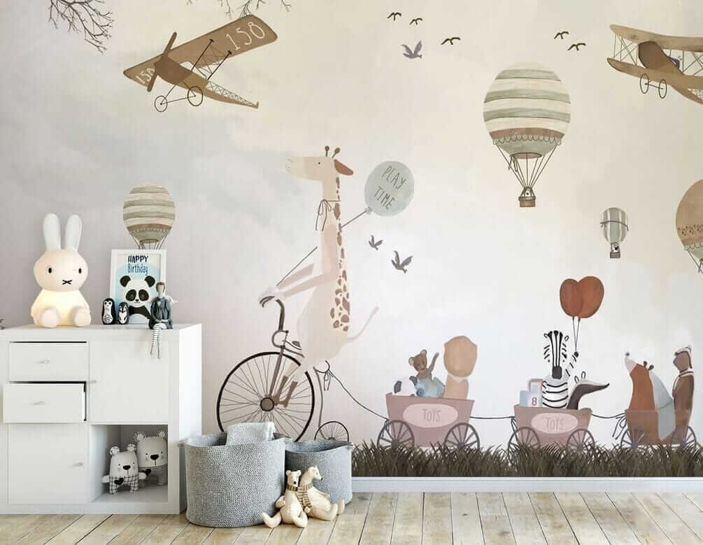 Dieren op avontuurlijke luchtreis — interieur 7