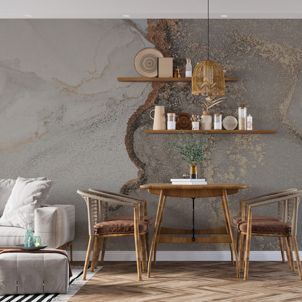 Zachte breuken met goudspatten — interieur 4
