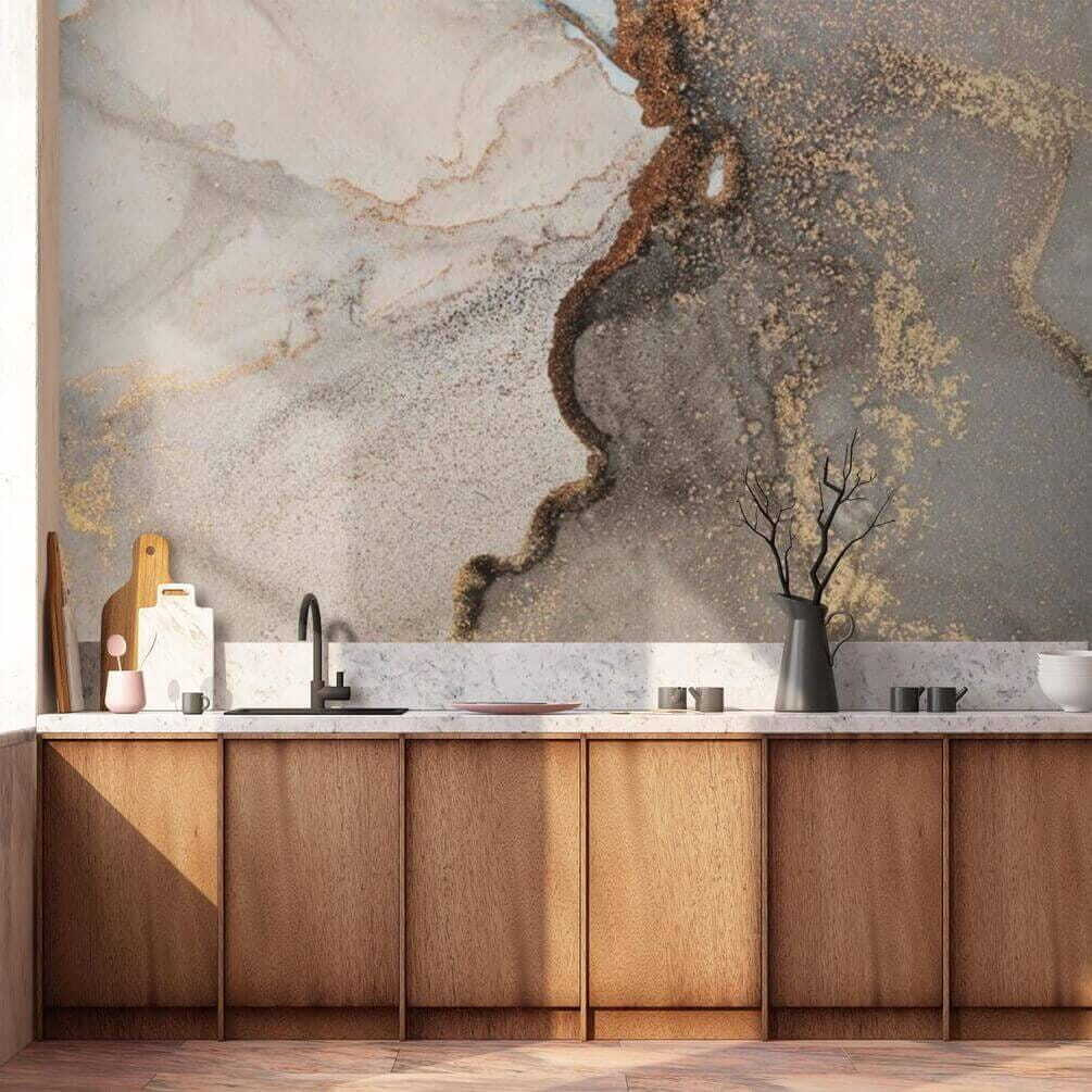 Elegante abstracte textuur in zachte tinten in een interieur