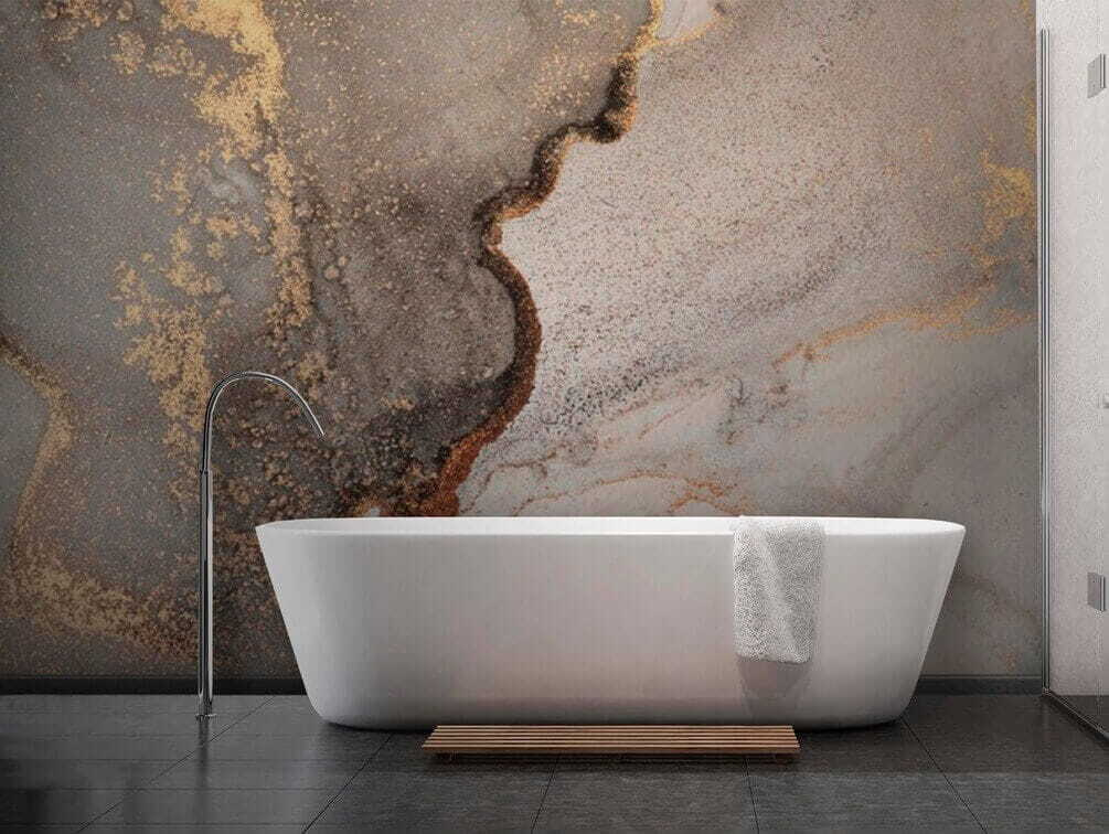 Zachte breuken met goudspatten — interieur 2