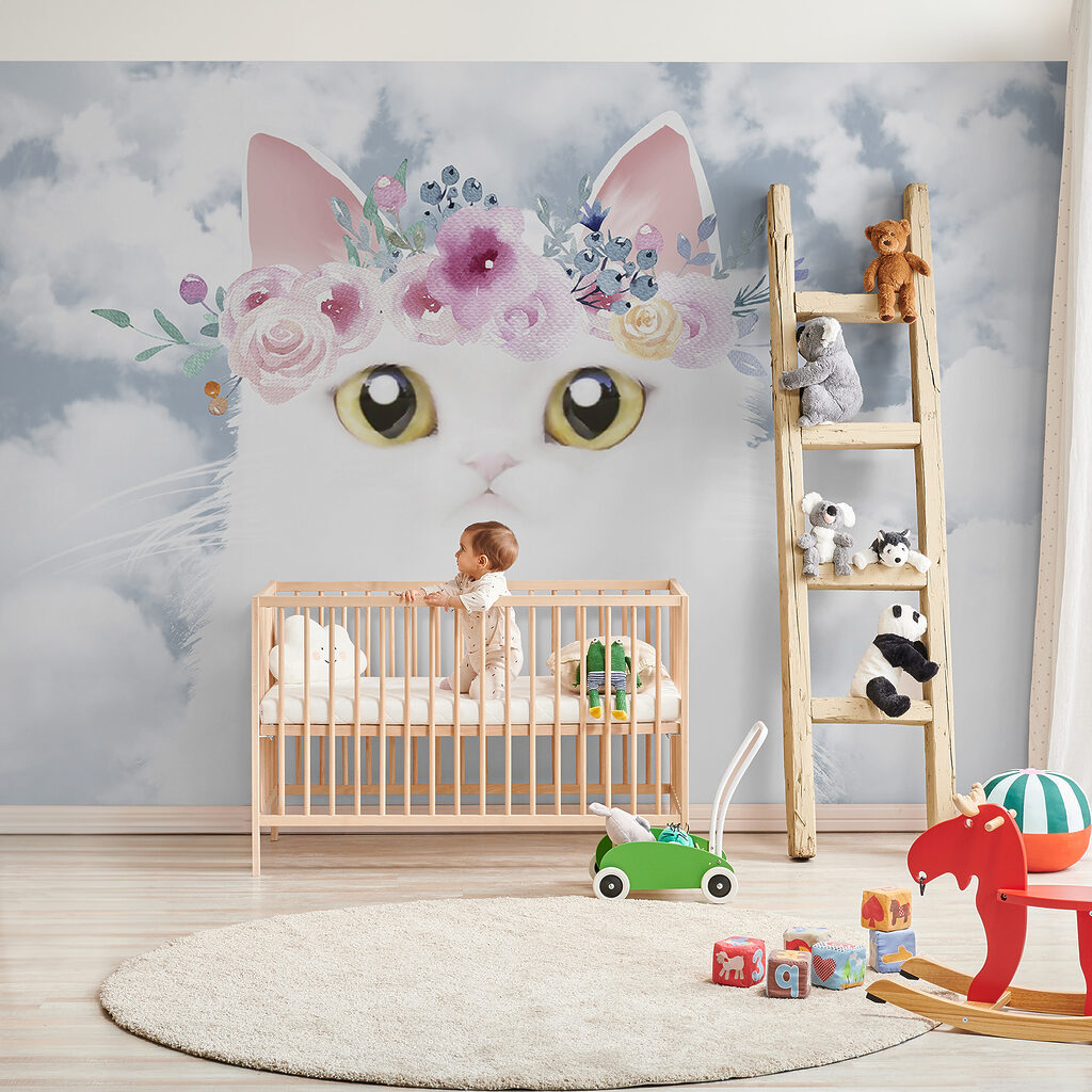 Wit katje boven wolken — interieur 3