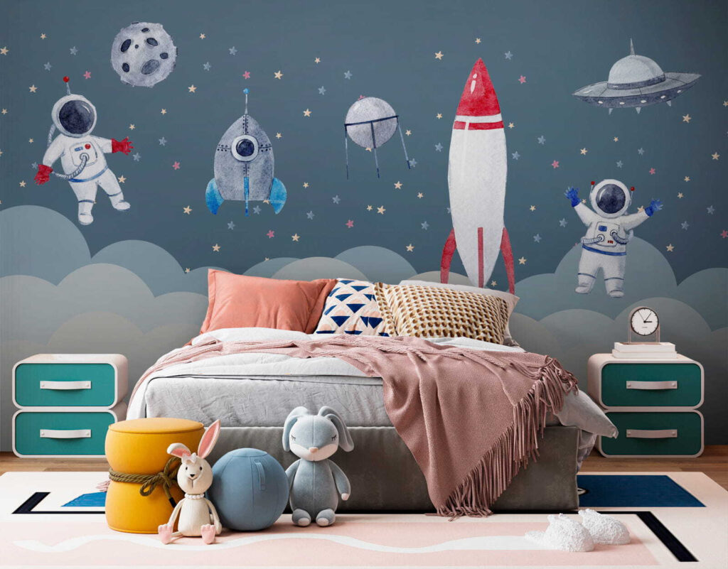 Raket boven zachte wolken — interieur 2