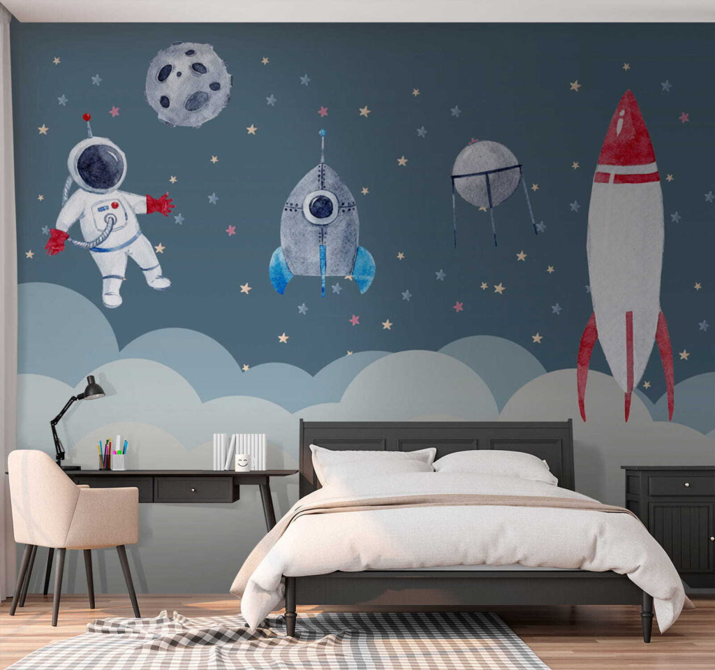 Raket boven zachte wolken — interieur 3