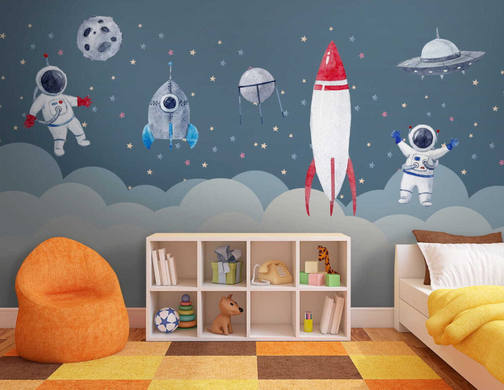 Raket boven zachte wolken — interieur 4