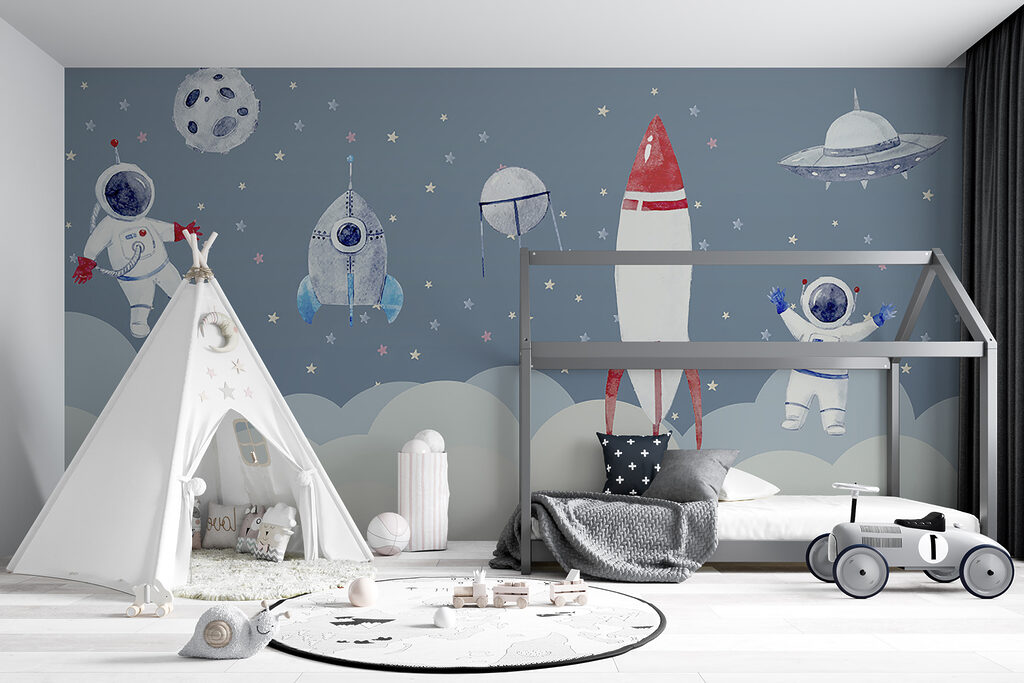 Raket boven zachte wolken — interieur 9