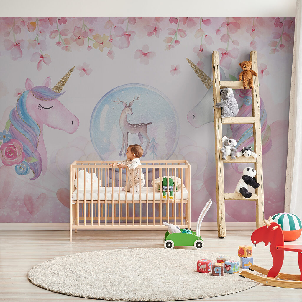 Eenhoorns rond een sneeuwbol — interieur 4