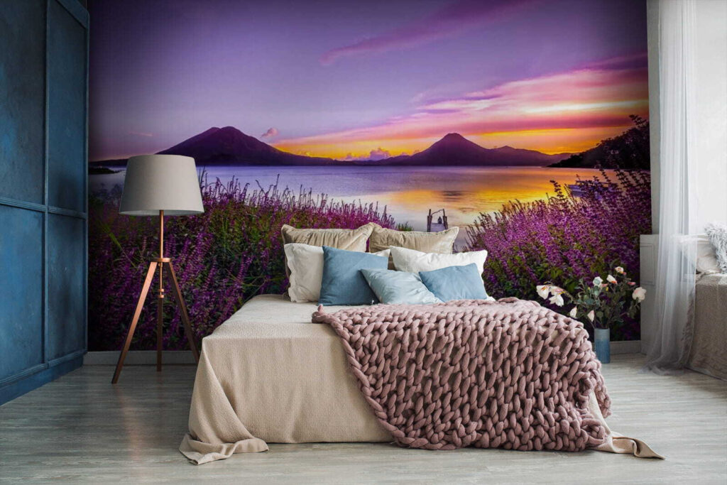 Lavendelpad naar een avondmeer — interieur 2