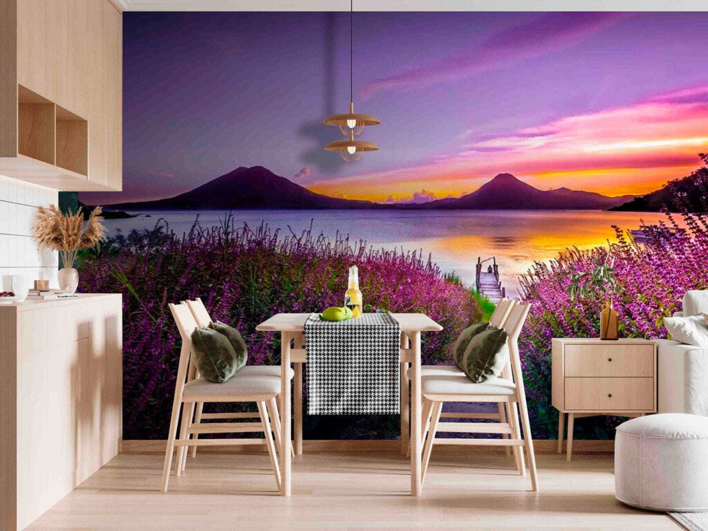 Lavendelpad naar een avondmeer — interieur 3