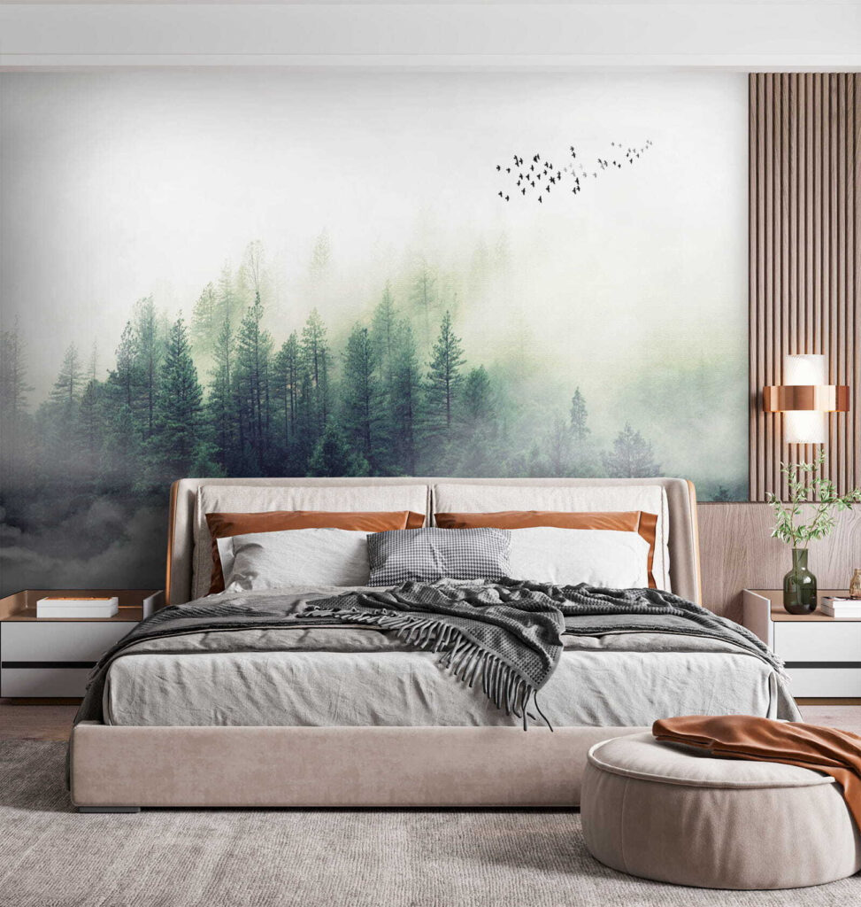 Kleine dennen in mistwolken — interieur 4