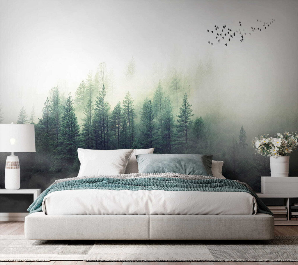 Kleine dennen in mistwolken — interieur 5