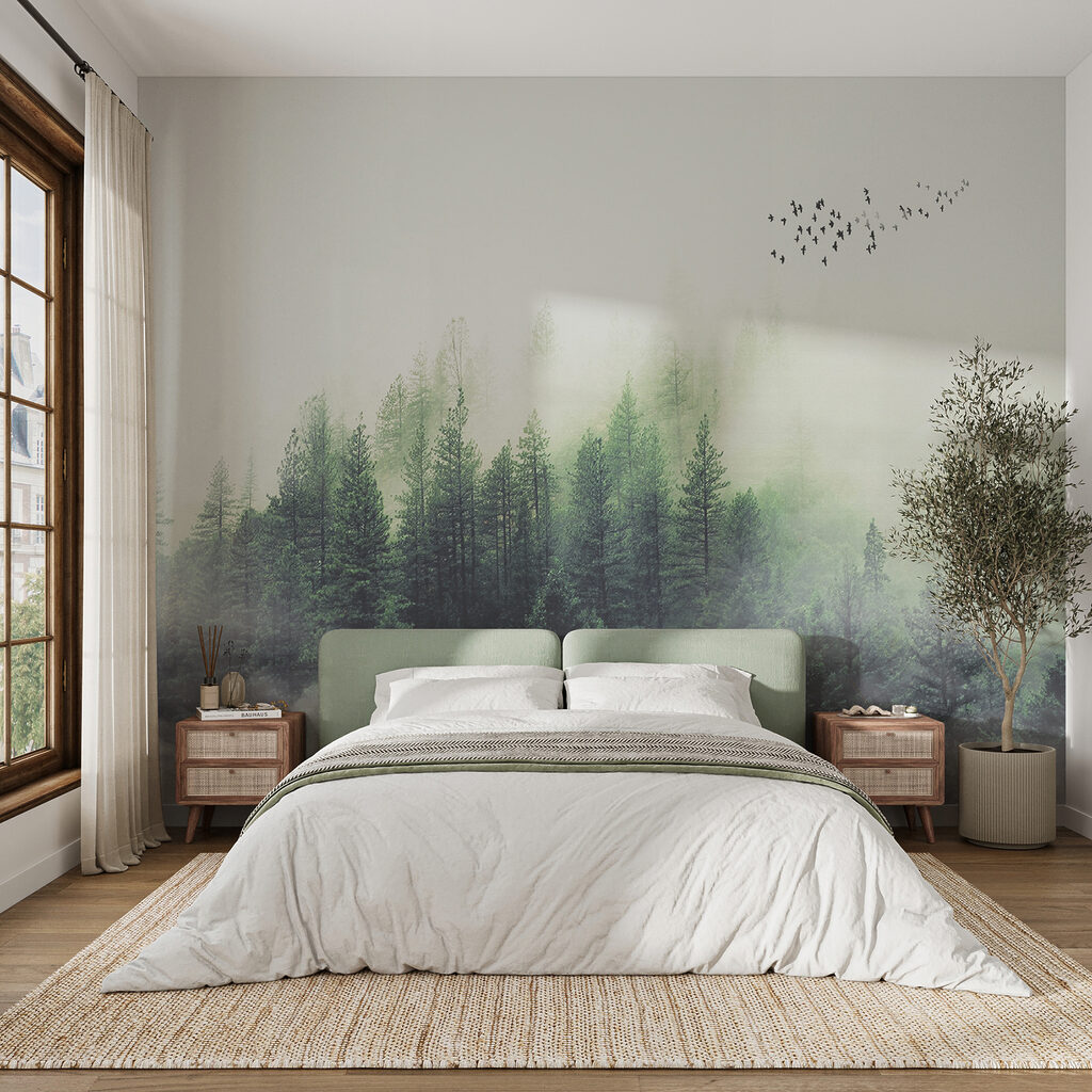 Kleine dennen in mistwolken — interieur 11