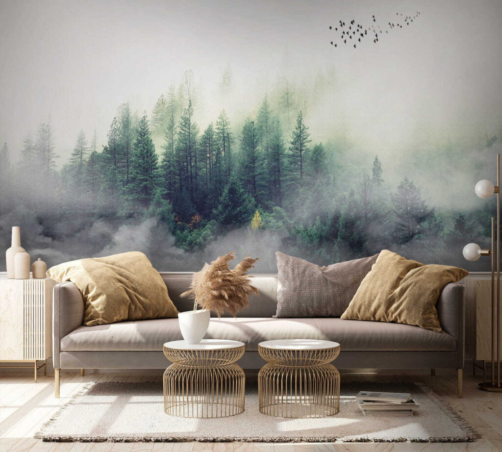 Kleine dennen in mistwolken — interieur 7