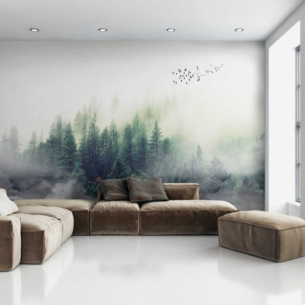 Kleine dennen in mistwolken — interieur 8