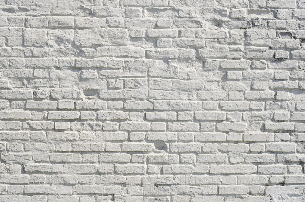 Een lichte baksteenmuur — volledig ontwerp