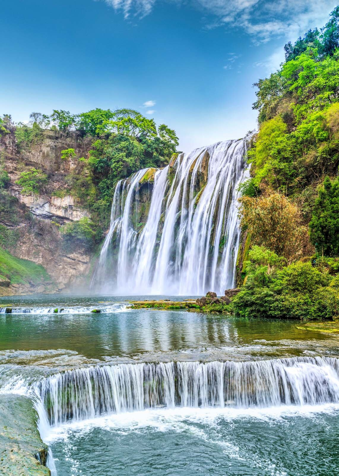 Een waterval in etages — volledig ontwerp