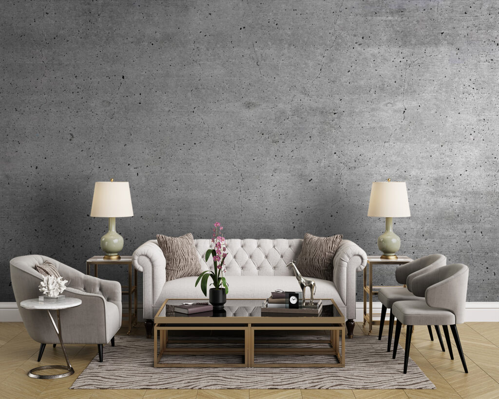 Betongrijs met fijne sporen — interieur 5