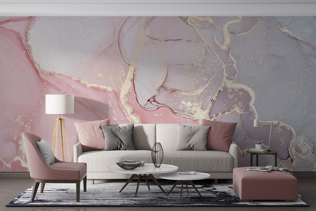 Pastelvlakken met gouden aders — interieur 2