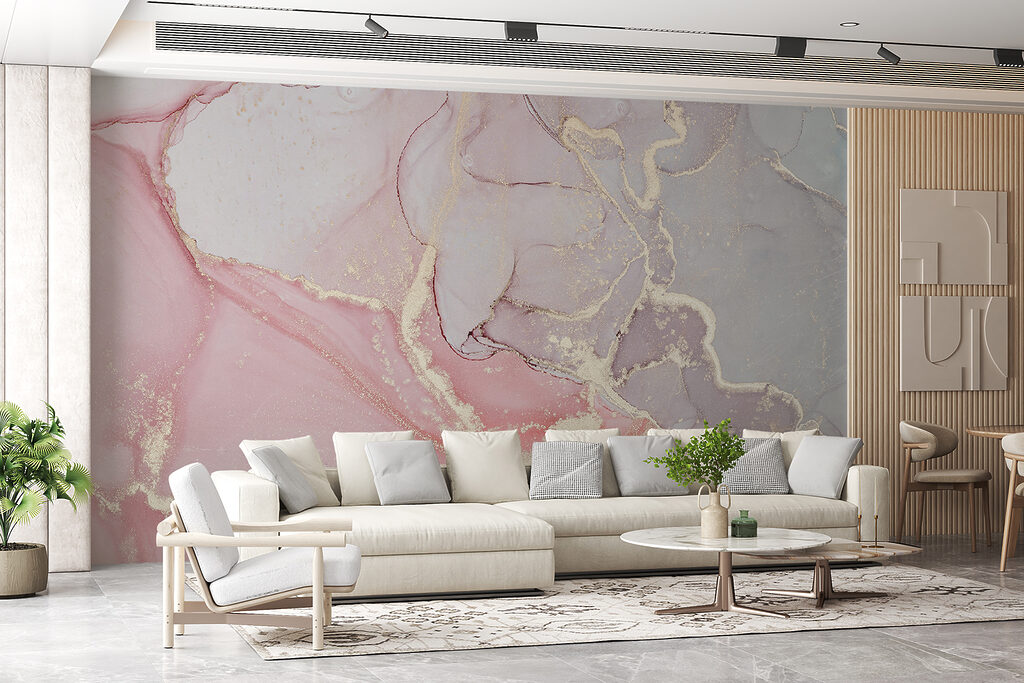 Pastelvlakken met gouden aders — interieur 4