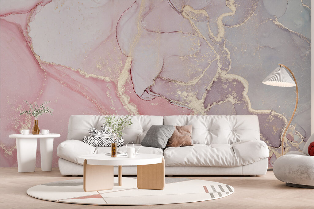 Pastelvlakken met gouden aders — interieur 5