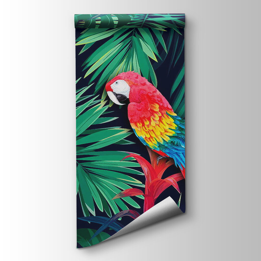 Ara's tussen diepe junglebladeren — productweergave