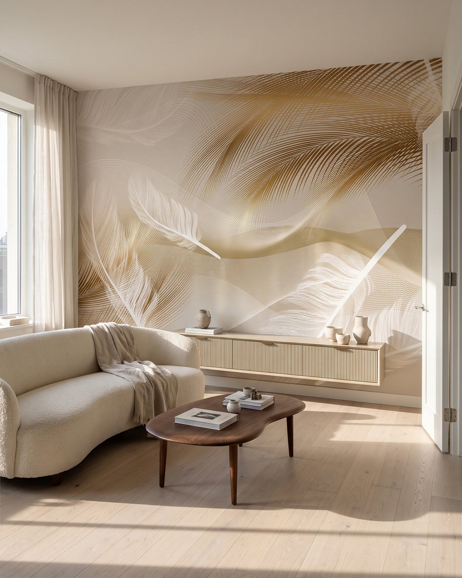 Veren door warm licht in een interieur