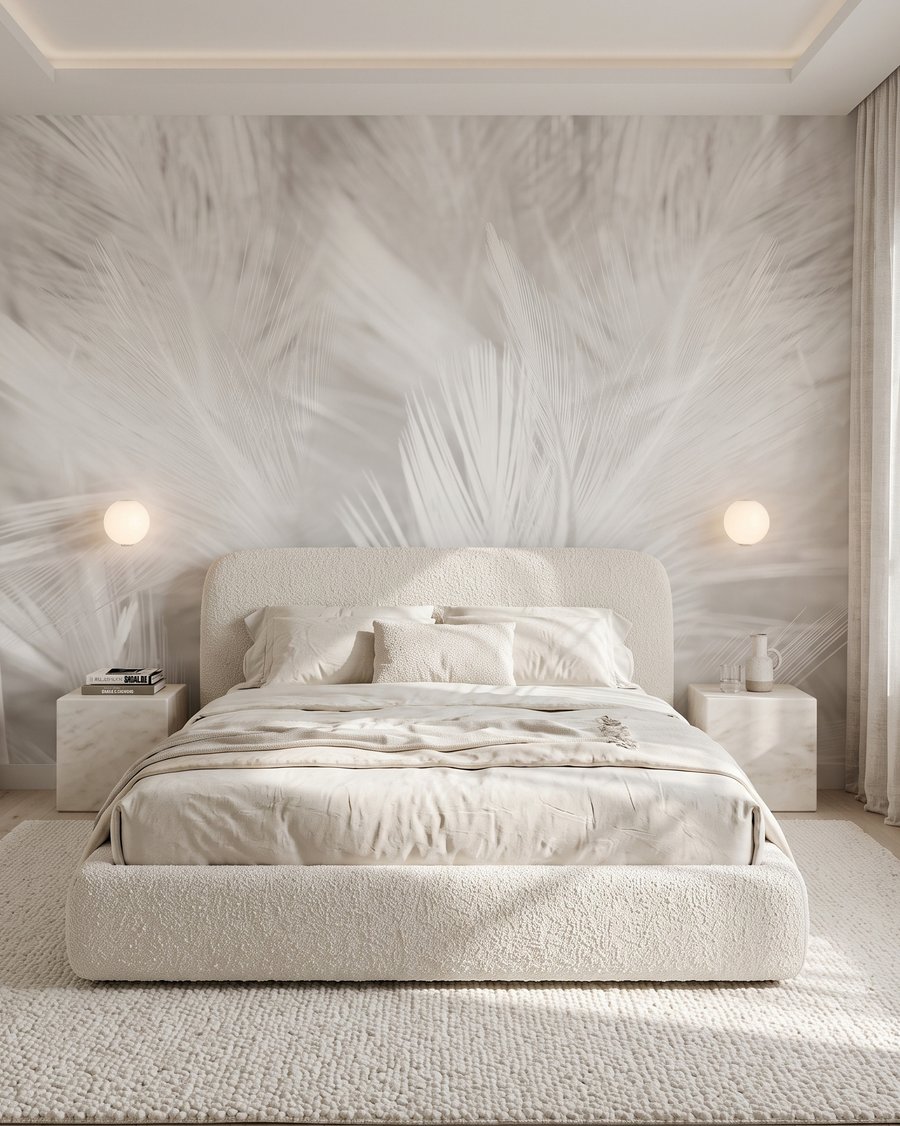 Witte veren als wolken — interieur 2