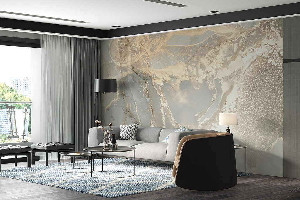 Lichte aders met goudglans — interieur 6