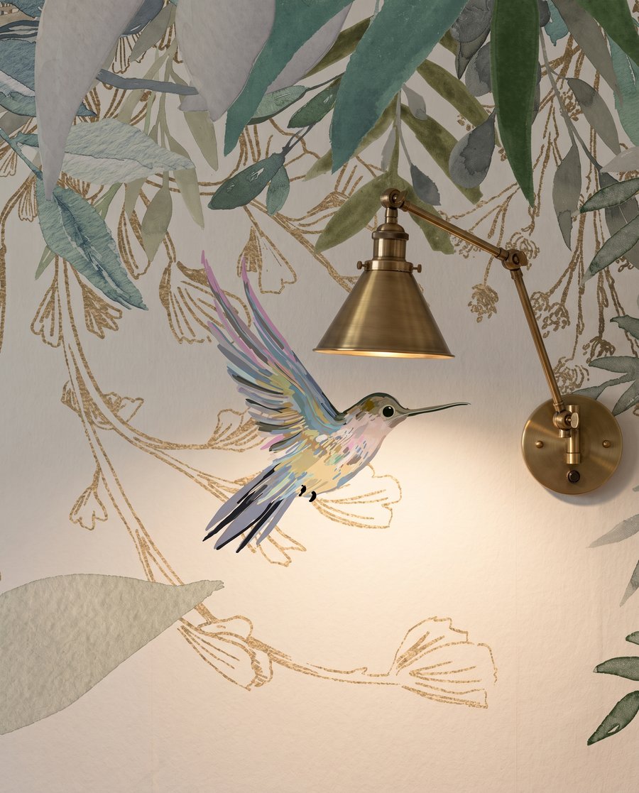 Een omlijsting van blad — detail