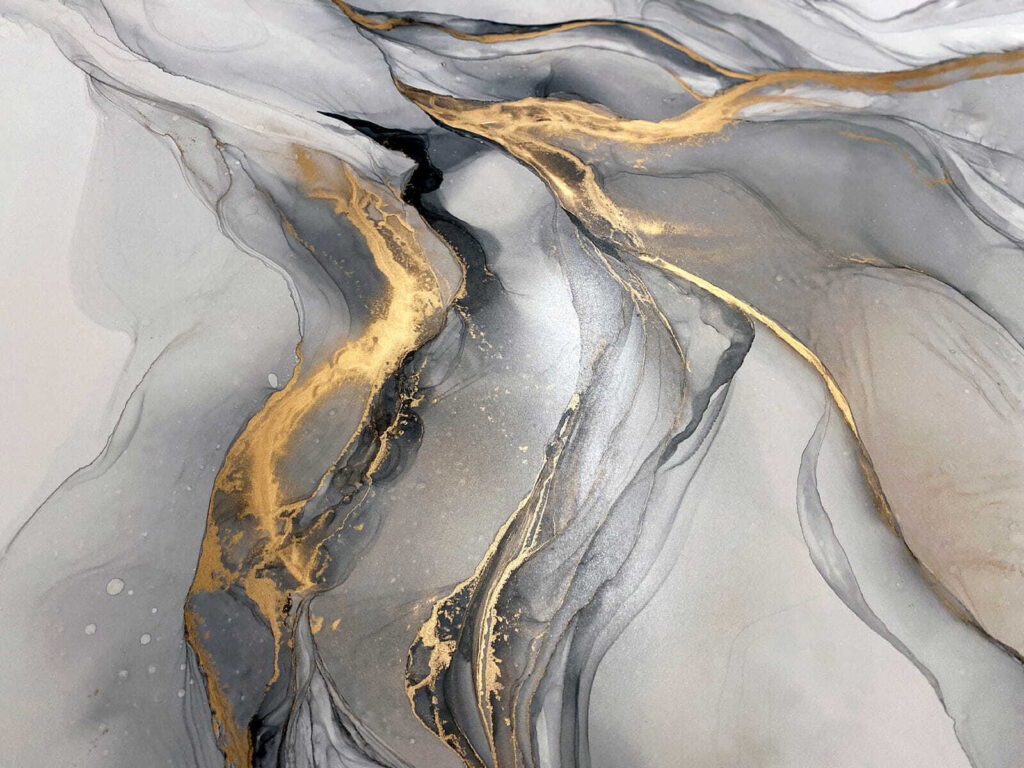 Elegante abstracte kunst in gedempte tinten — volledig ontwerp
