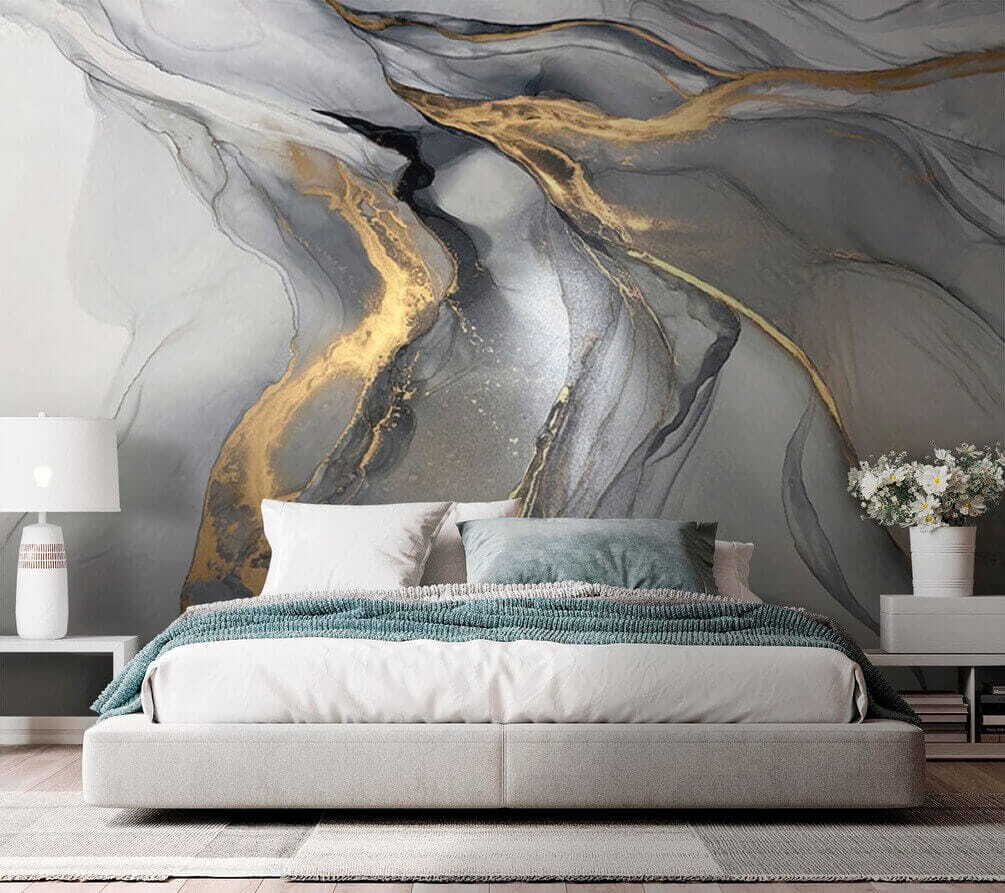 Elegante abstracte kunst in gedempte tinten — interieur 3