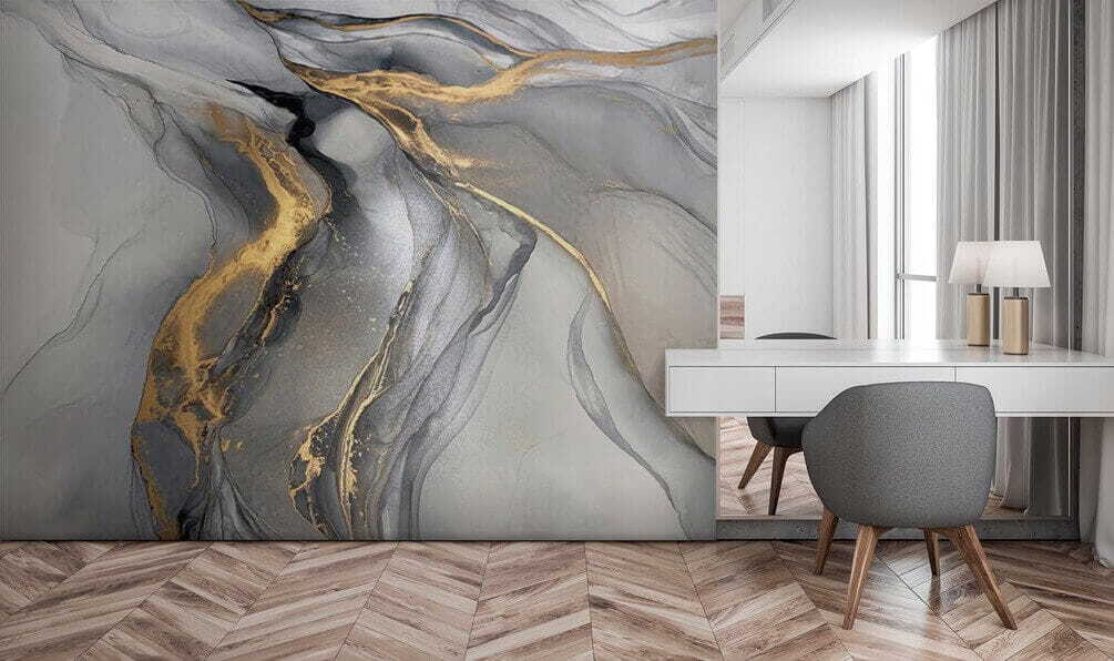 Elegante abstracte kunst in gedempte tinten — interieur 4