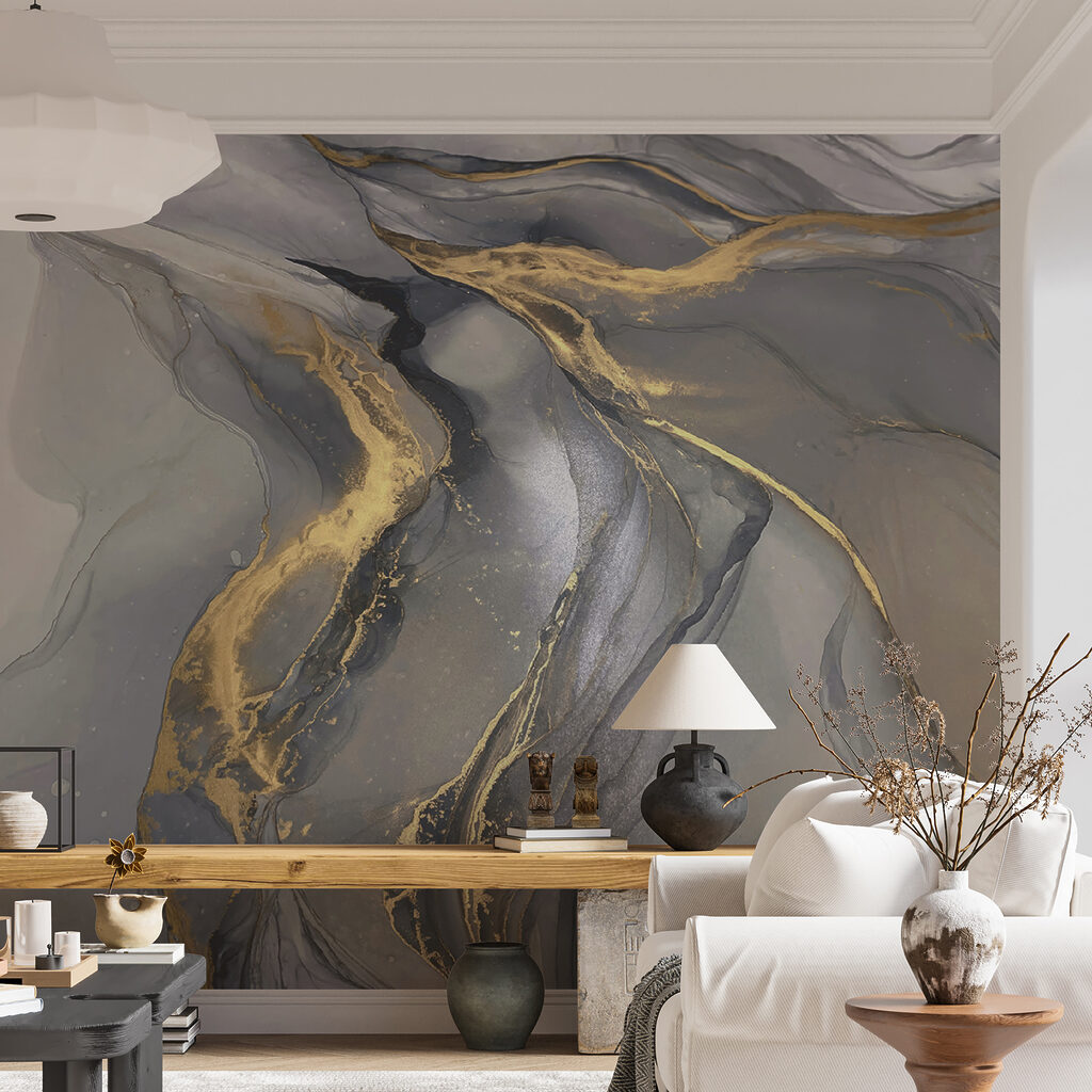 Elegante abstracte kunst in gedempte tinten — interieur 7
