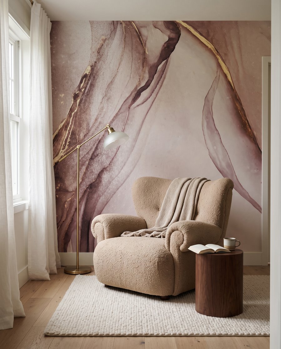 Goudaders door vloeiende kleur — interieur 4