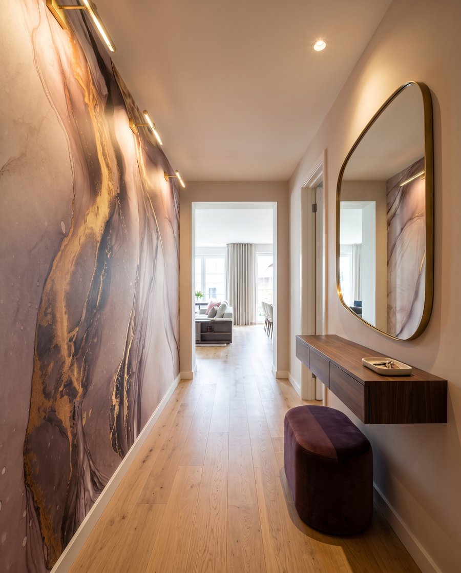 Goudaders door vloeiende kleur — interieur 5