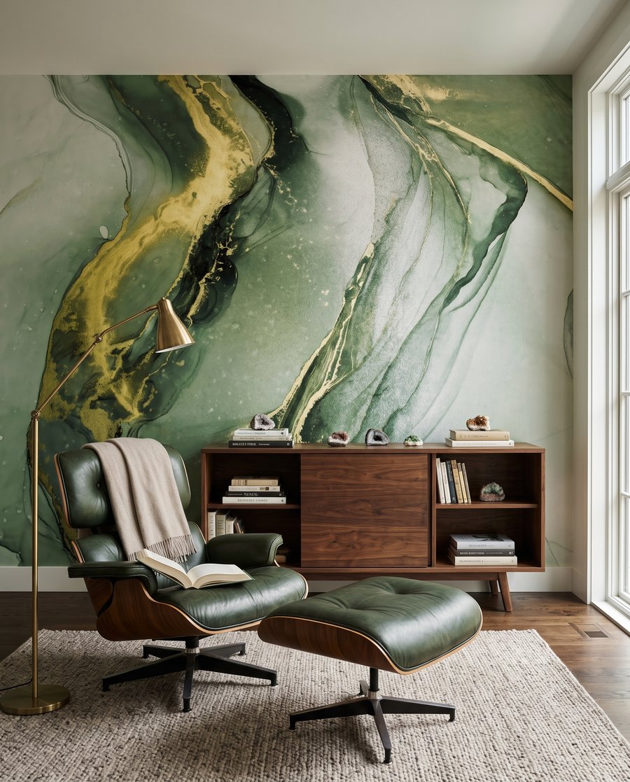 Goudaders door vloeiende kleur — interieur 2