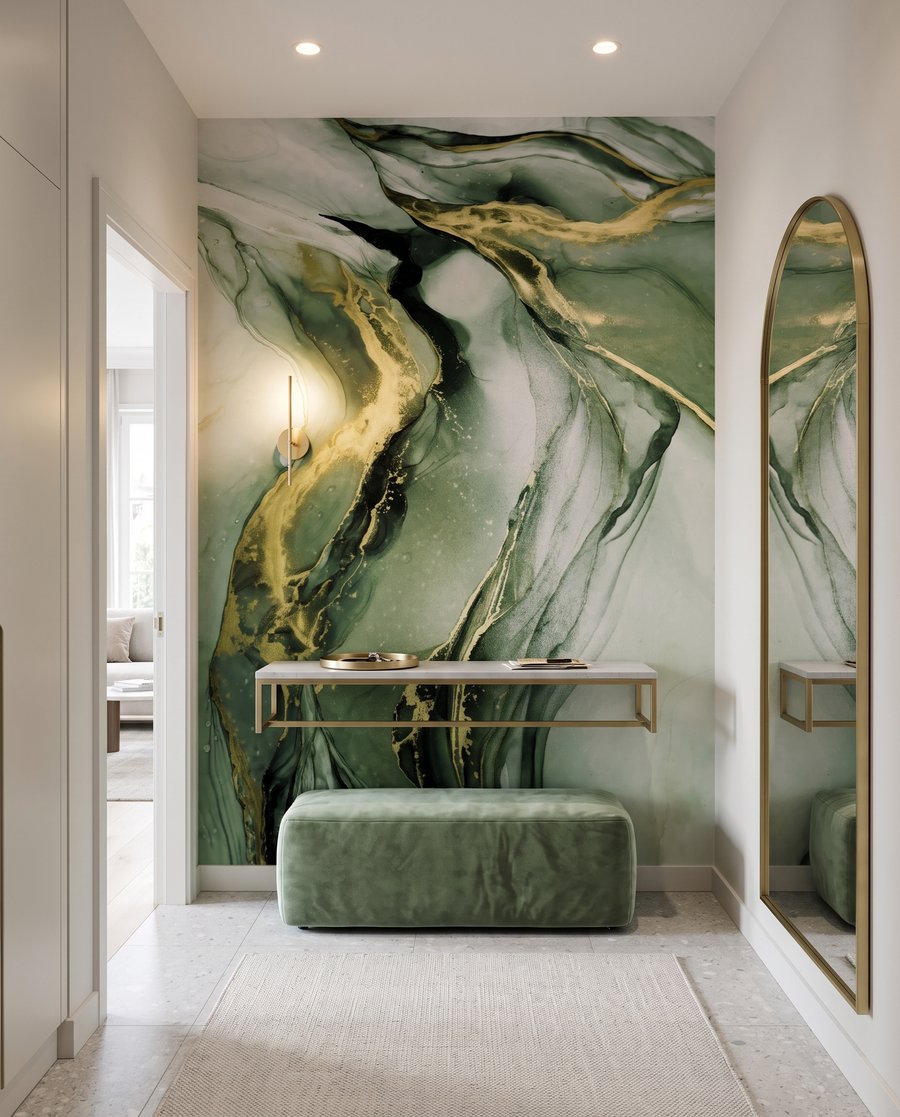 Goudaders door vloeiende kleur — interieur 3