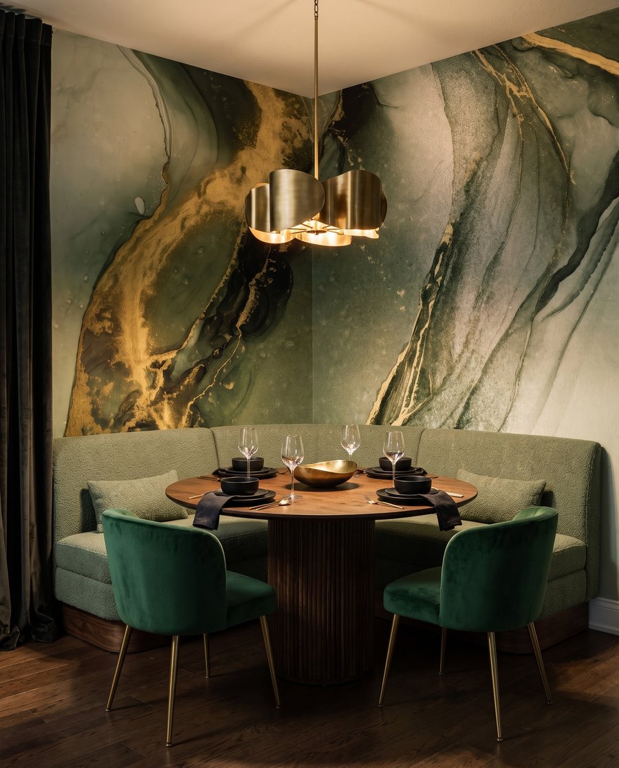 Goudaders door vloeiende kleur — interieur 4