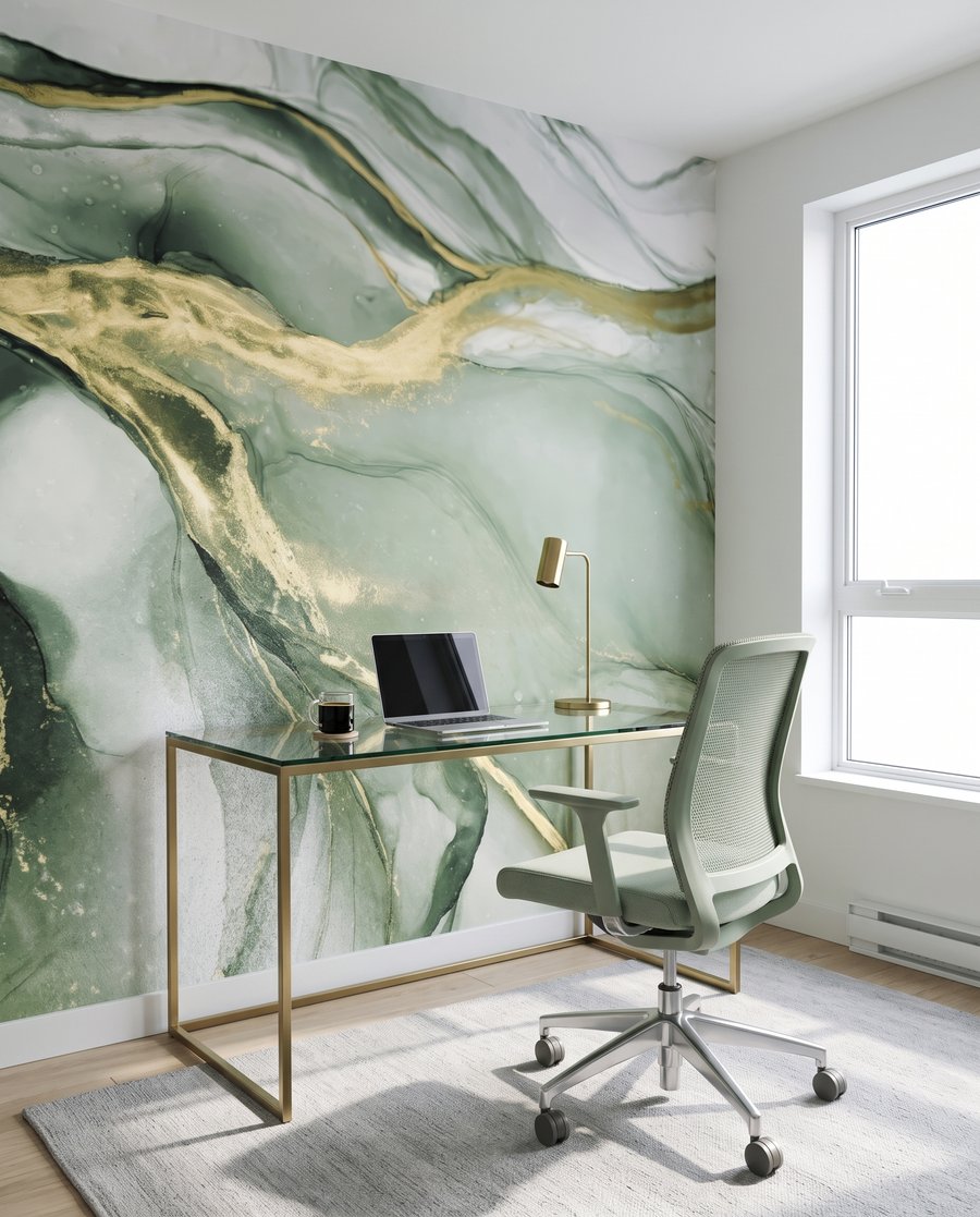 Goudaders door vloeiende kleur — interieur 5