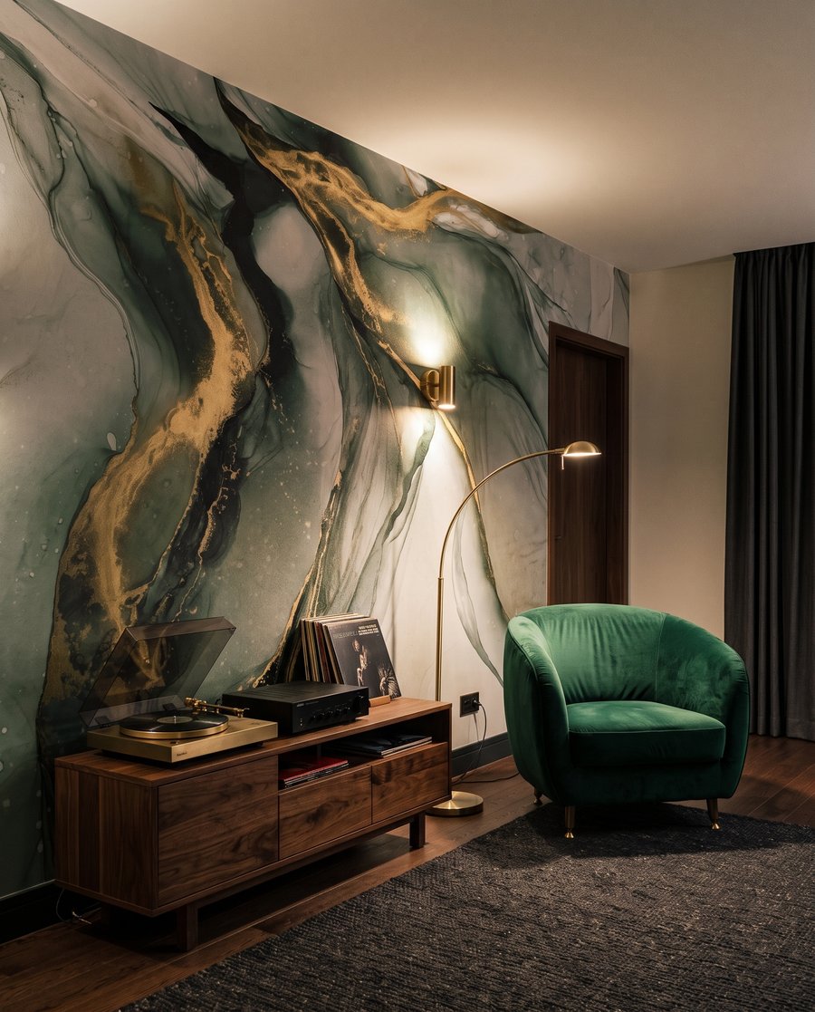 Goudaders door vloeiende kleur — interieur 6