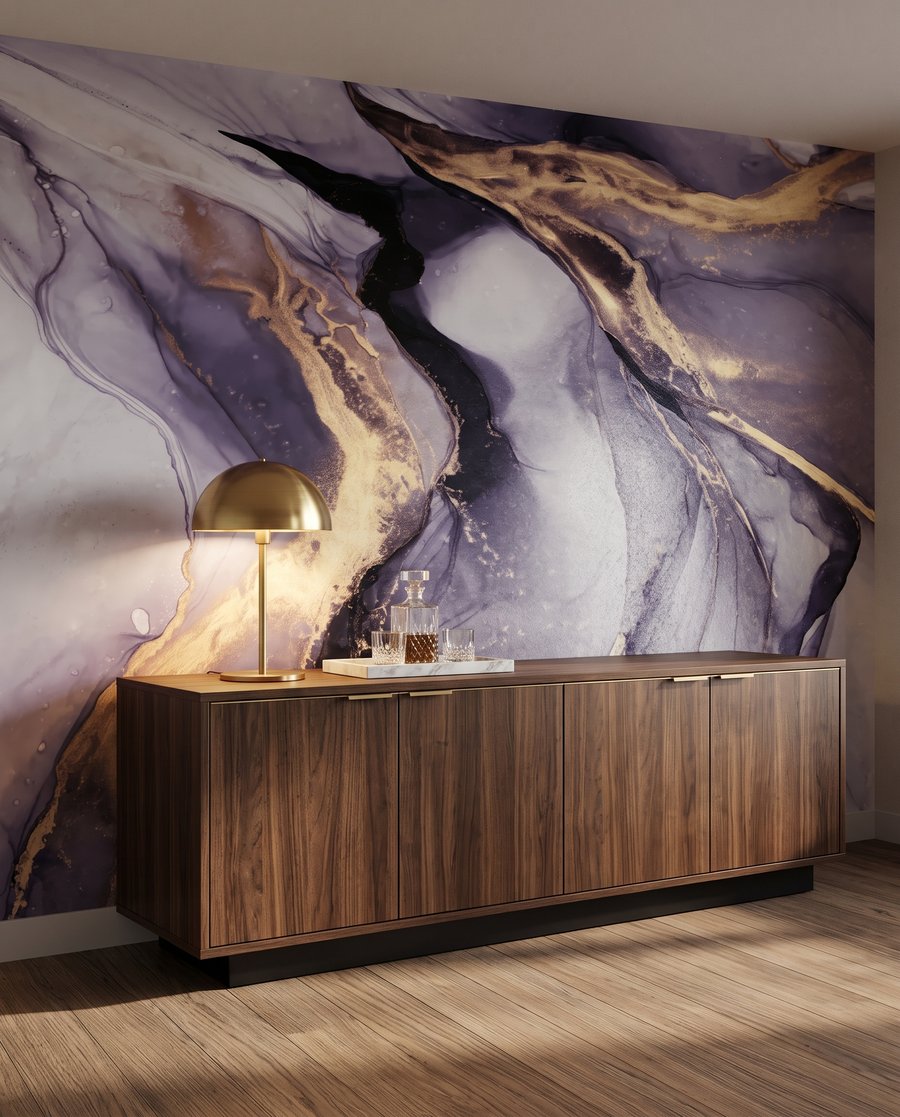 Goudaders door vloeiende kleur — interieur 1