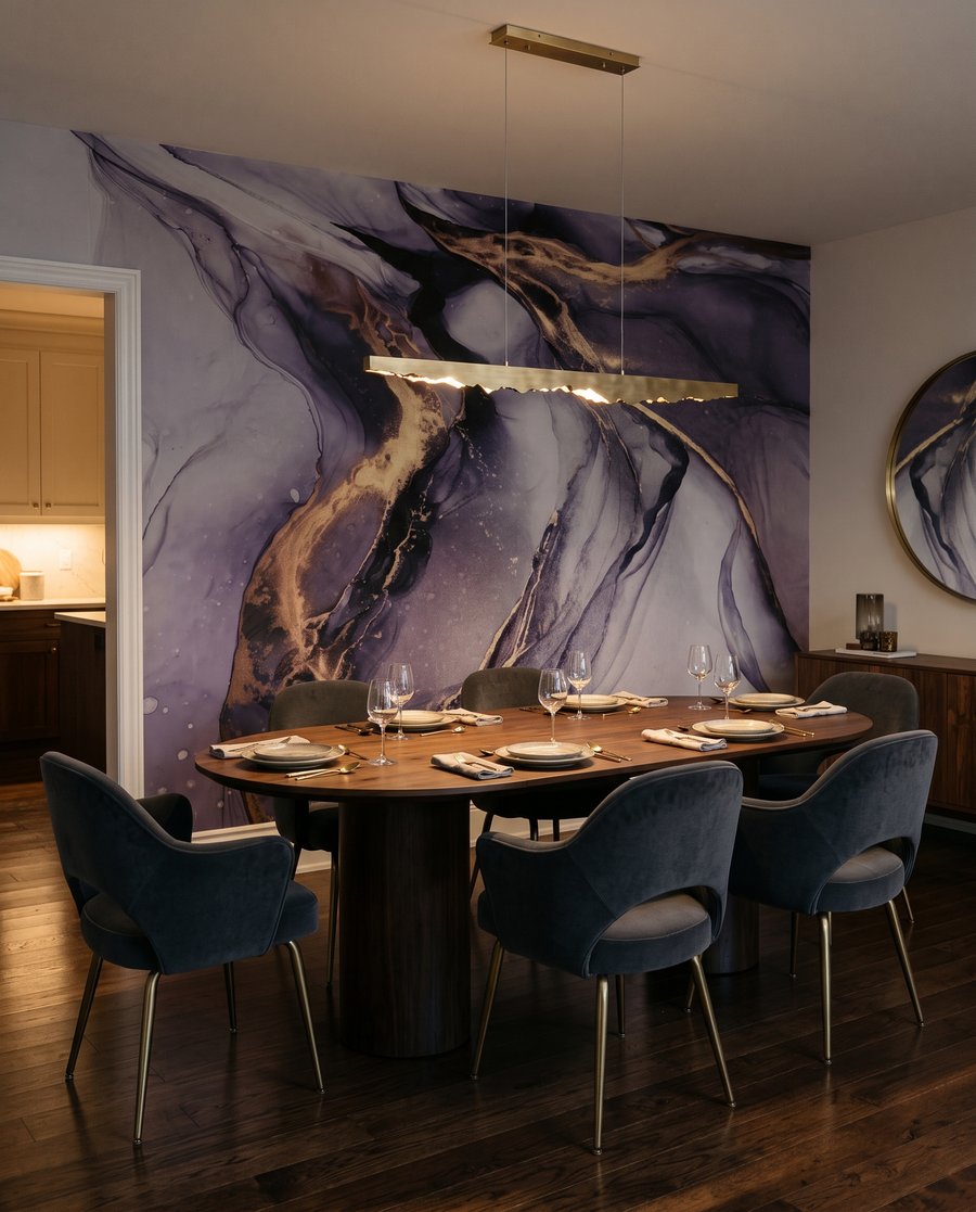 Goudaders door vloeiende kleur — interieur 5
