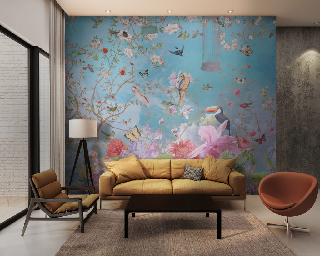 Bloementuin met hangende ballon — interieur 1