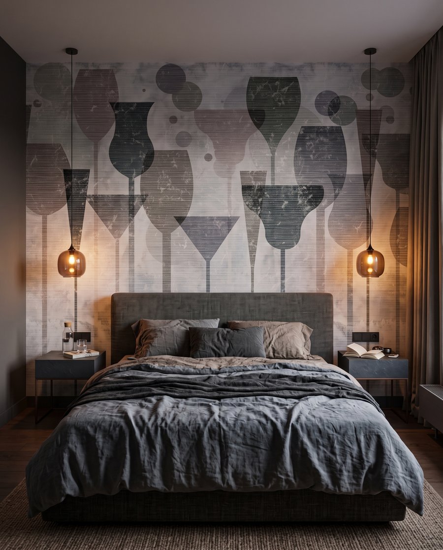 Glazen als zachte silhouetten — interieur 2